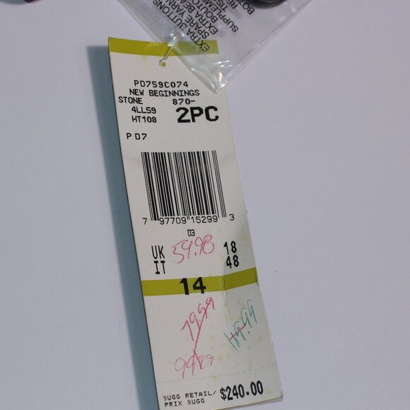 Vintage Gray Le Suit 2-Piece Suit with Jacket and Skirt Size 14 - Picture 11 of 15